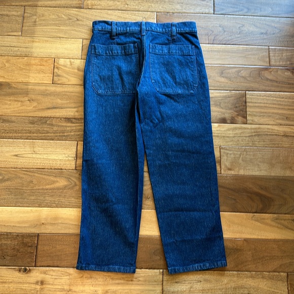 NWT J Crew straight leg crop utility Jean with rivets - Picture 4 of 4